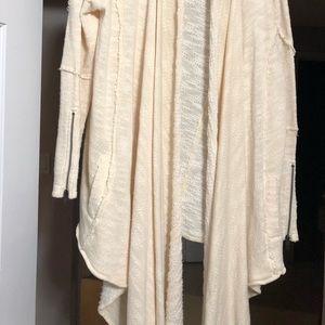 Free people cream cardigan